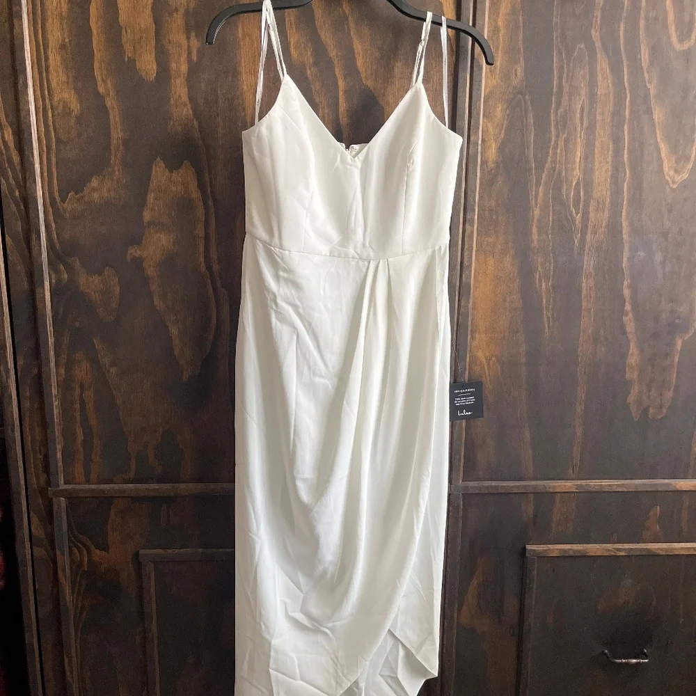 Lulus Reinette White Midi Dress - Size S - Picture 2 of 4